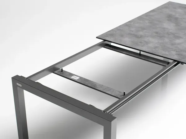 HPL rozťahovací stôl antracit150/210x95 cm