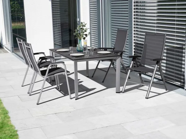 Cirrus Silver-Line polohovacie kreslo sivé