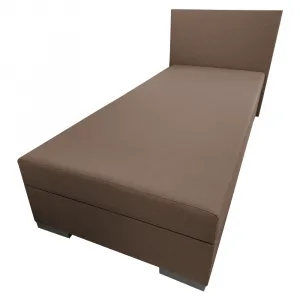 Boxspringová posteľ, jednolôžko, hnedá, 90x200, univerzálna, ADARA
