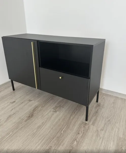 ArtElta Komoda LANZZI 120 | čierny mat / zmontovaná