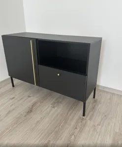 ArtElta Komoda LANZZI 120 | čierny mat / zmontovaná