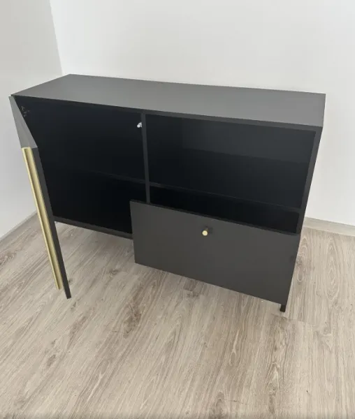 ArtElta Komoda LANZZI 120 | čierny mat / zmontovaná