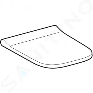 GEBERIT - Smyle Square WC doska, SoftClose, biela 500.687.01.1