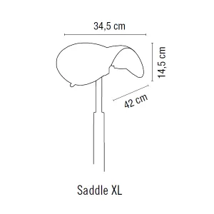 Stolička Sibel - Rollercoaster Exclusive - Saddle XL - medium 0200403