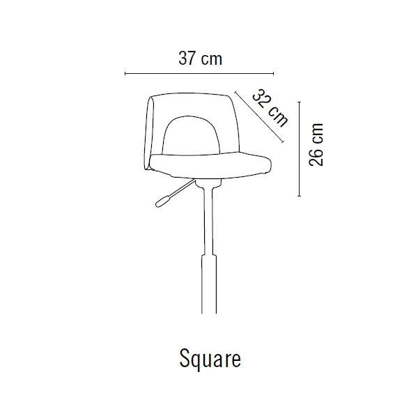 Stolička Sibel - Rollercoaster Classic - Square - medium 0200205