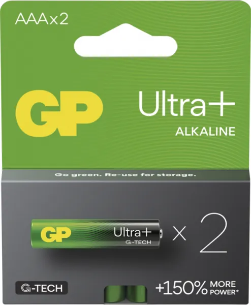 GP BATERIE GP Alkalická baterie ULTRA PLUS AAA (LR03) - 2ks