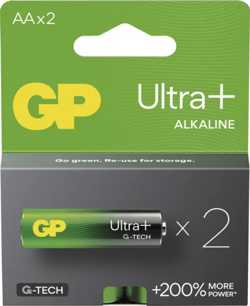 GP BATERIE GP Alkalická baterie ULTRA PLUS AA (LR6) - 2ks