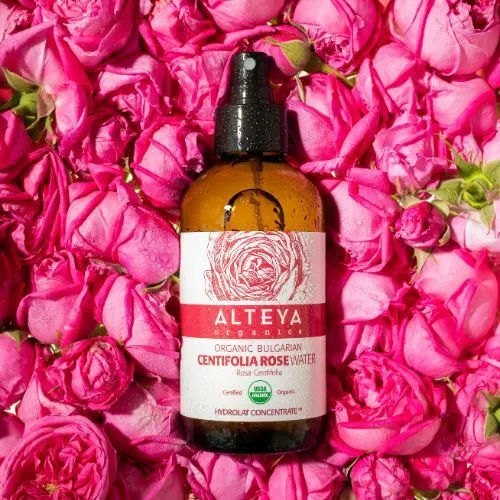 Ružová voda Bio z ruže stolistej (Rosa Centifolia) Alteya Organics  240 ml sklo