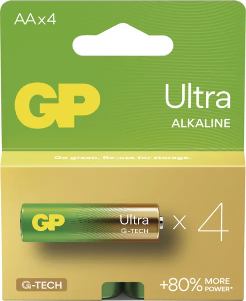 GP BATERIE GP Alkalická baterie ULTRA AA (LR6) - 4ks