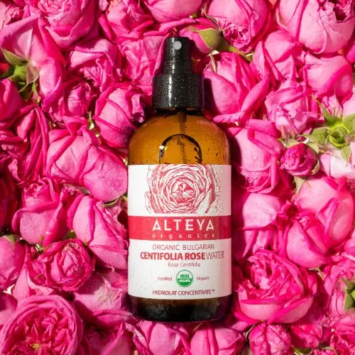 Ružová voda Bio z ruže stolistej (Rosa Centifolia) Alteya Organics  240 ml sklo