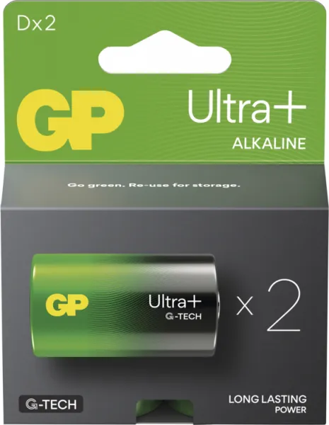 GP BATERIE GP Alkalická baterie ULTRA PLUS D (LR20) - 2ks