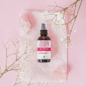 Ružová voda Bio z ruže stolistej (Rosa Centifolia) Alteya Organics 120 ml sklo