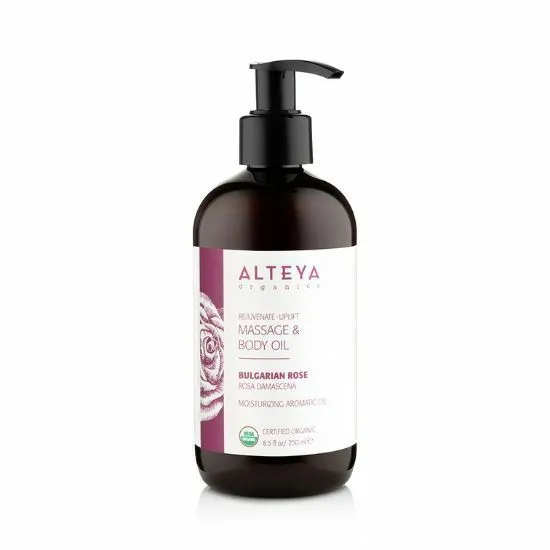 Masážny telový olej omladzujúci z ruže Alteya Organics 250 ml