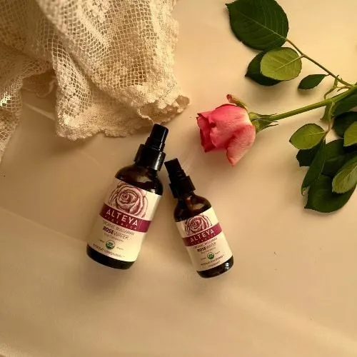 Ružová voda Alteya Organics v skle 120 ml