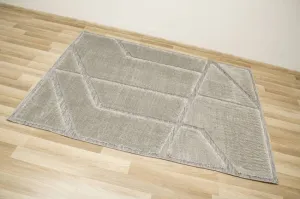 Koberec Shaggy Lula Soft IM89A geometrický / trojuholníky, sivý