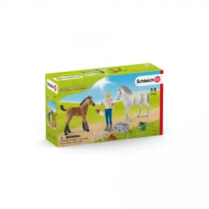 SCHLEICH - Návšteva lekára u kobyly a žriebätka