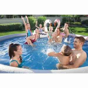 BESTWAY - Nadzemný bazén kruhový Fast Set, kartušová filtrácia, priemer 4,57m, výška 84cm