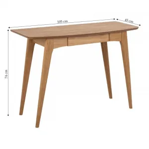 Actona Písací stôl s zásuvkou Woodstock 105 cm dub prírodný
