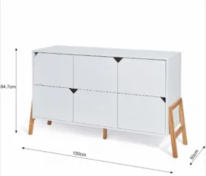 ArtBel Veľká komoda Lotta | biela