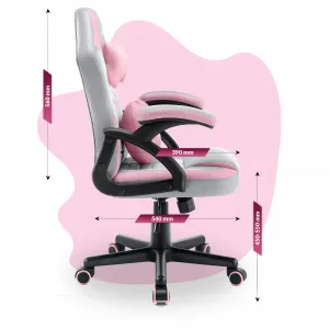 Hell´s chair Stolička Hell's Chair HC-1001 KIDS GREY-PINK