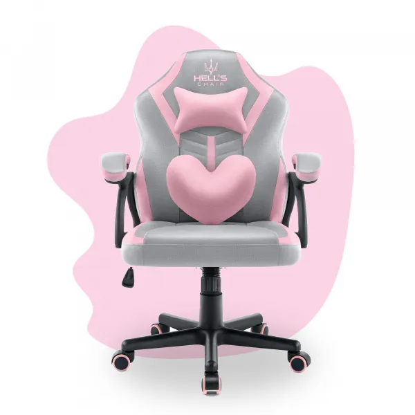 Hell´s chair Stolička Hell's Chair HC-1001 KIDS GREY-PINK