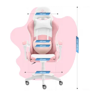 Hell´s chair Stolička Hell's Chair KIDS Rainbow PINK-WHITE