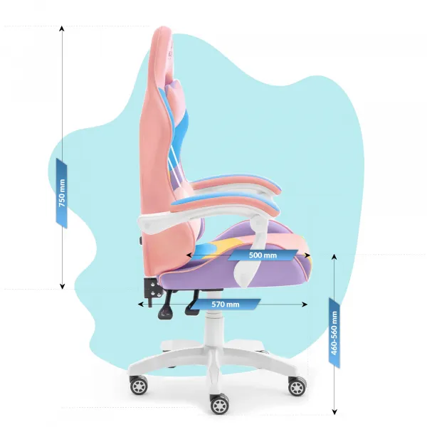Hell´s chair Stolička Hell's Chair KIDS Rainbow COLORFUL