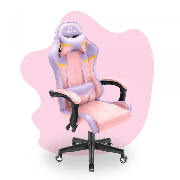 Hell´s chair Stolička Hell's Chair HC-1004 KIDS PINK-PURPLE-YELLOW