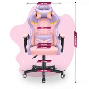 Hell´s chair Stolička Hell's Chair HC-1004 KIDS PINK-PURPLE-YELLOW