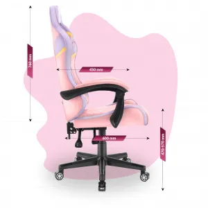 Hell´s chair Stolička Hell's Chair HC-1004 KIDS PINK-PURPLE-YELLOW