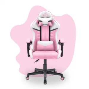Hell´s chair Stolička Hell's Chair HC-1004 KIDS PINK-WHITE GREY