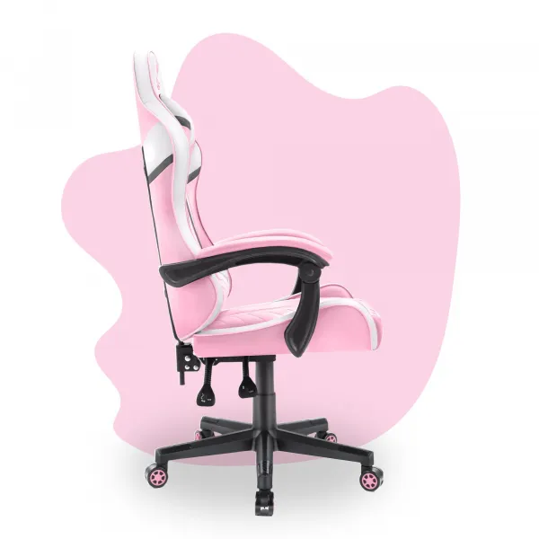 Hell´s chair Stolička Hell's Chair HC-1004 KIDS PINK-WHITE GREY