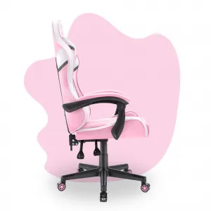 Hell´s chair Stolička Hell's Chair HC-1004 KIDS PINK-WHITE GREY
