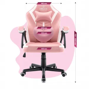 Hell´s chair Stolička Hell's Chair HC-1001 KIDS PINK-WHITE
