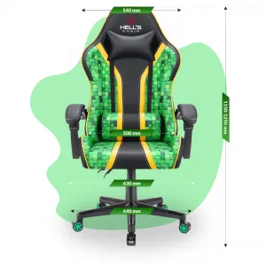Hell´s chair Stolička Hell's Chair HC-105 KIDS MINECRAFT