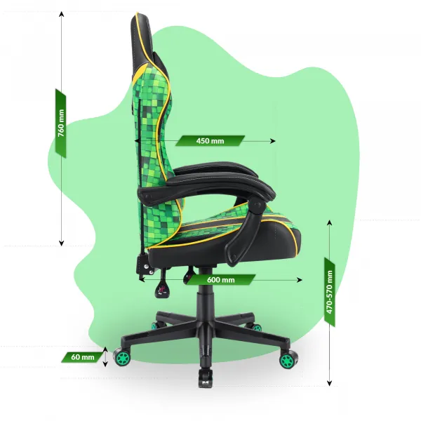 Hell´s chair Stolička Hell's Chair HC-105 KIDS MINECRAFT