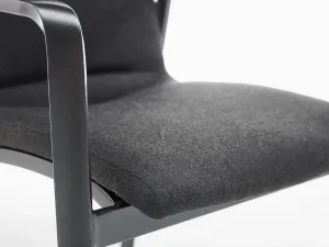 Diamond High jedálenská stolička s podrúčkami antracit