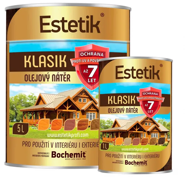 ESTETIK Klasik - tenkovrstvová olejová lazúra 5 l Dub