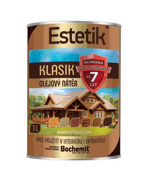 ESTETIK Klasik - tenkovrstvová olejová lazúra 5 l Dub