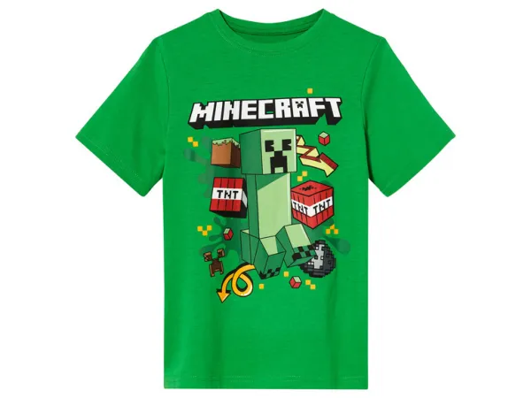Chlapčenské tričko Minecraft (122/128, zelená)