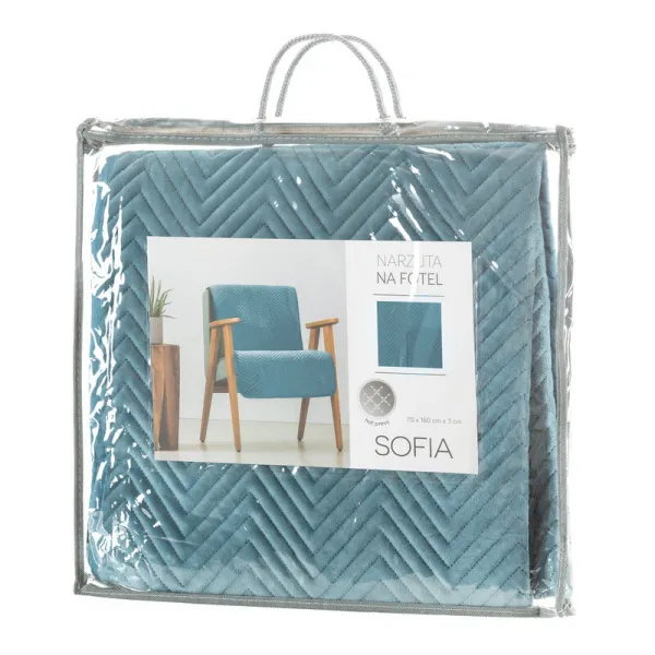 ArtFir PRIKRÝVKA NA POSTEĽ NA POSTEĽ SOFIA 70 x 160 cm MODRÝ