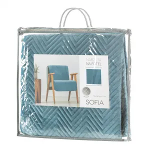 ArtFir PRIKRÝVKA NA POSTEĽ NA POSTEĽ SOFIA 70 x 160 cm MODRÝ