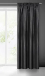 ArtFir HOTOVÝ ZÁVES AGGIE NA PÁSKE 140x270 cm ČIERNA