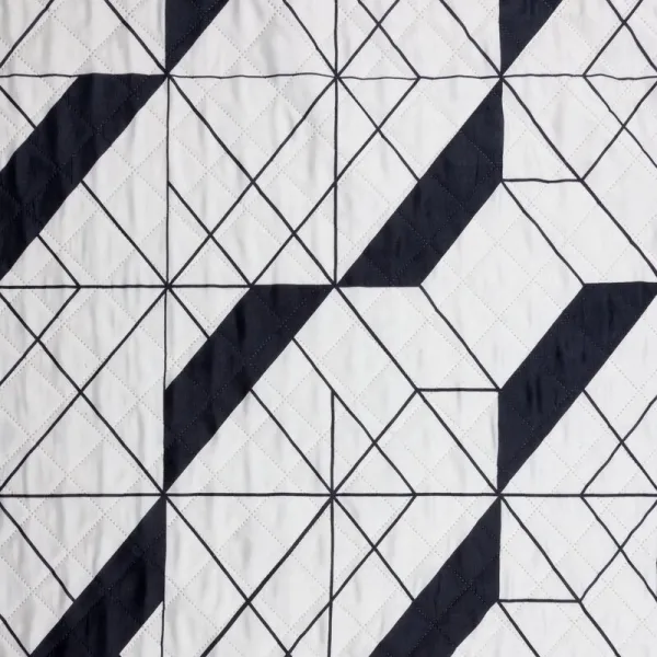 ArtFir Prikrývka na posteľ GEO 01 | svetlo krémová 200 x 220 cm