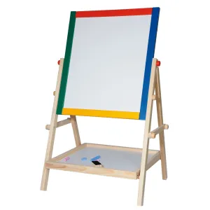 WOODY - Tabuľa-natur rám s poličkou, 65cm