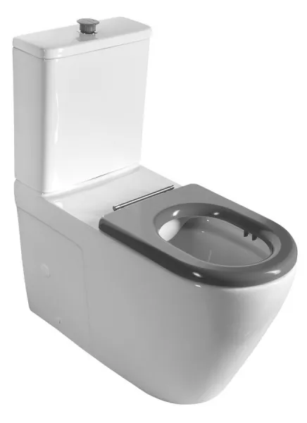 SAPHO - MEDIC RIMLESS misa pre kombi WC, spodný/zadný odpad, biela MC102-111
