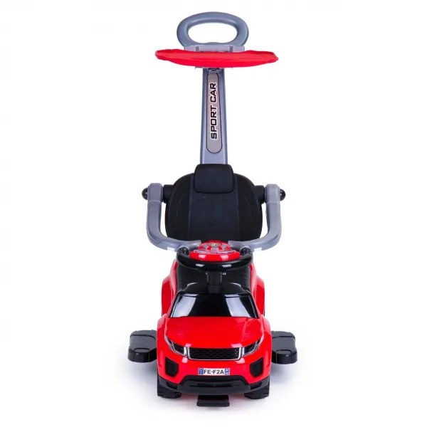 Hračkárske autíčko Rider Walker Pusher 3v1, červené