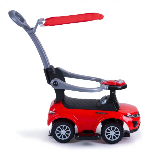 Hračkárske autíčko Rider Walker Pusher 3v1, červené