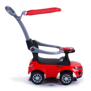 Hračkárske autíčko Rider Walker Pusher 3v1, červené