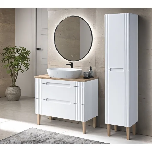 ArtCom Doska pod umývadlo Oak Coast EVOKE | dub pobrežný Typ: Doska 140 cm / 89-140